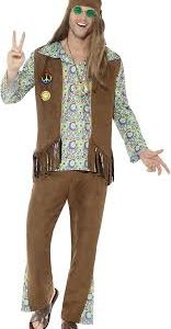 Disfraz de Hippie Multicolor Smiffys - Pantalones y Chaleco