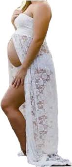 Vestido Hippie Blanco Largo para Embarazadas - Comodidad y Estilo