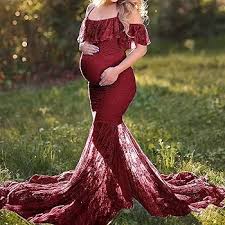 Vestido Hippie Largo para Sesión de Embarazo - Maternidad con Volantes