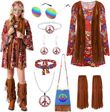 Disfraz Hippie Mujer Talla Grande - COYBTO Carnaval