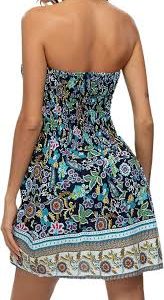 Vestido Abullición Tropical Trapecio para Mujer - Estilo Fiesta Hippie