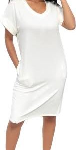 Vestido Blanco Hippie Corto con Manga - Elegancia y Comodidad