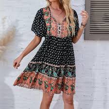 Vestido Bohemio Elegante Patchwork para Novias Hippie