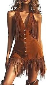 Chaleco Occidental Festival con Tirantes Delgados - Tu toque boho perfecto