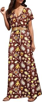 Vestido Bohemio Watopi con Cinturón - Estilo Hippie Chic