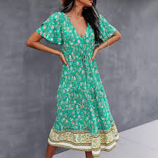 Vestido Verano Bohemio Informal para Damas de Honor