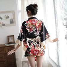 Kimono Japonés Lencería Tradicional HNYBD en Color Violeta