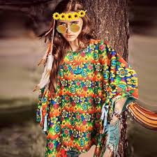 Disfraz Hippie Para Mujer - Lleva la Era de la Paz y el Amor Contigo