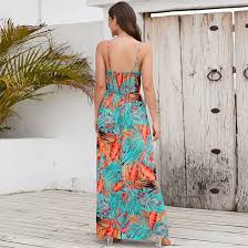 Vestido Floral Tirantes Delgados Verde Agua - Estilo Hippie