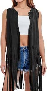 Chaleco Flecos Occidental: Estilo Hippi para Cada Ocasión