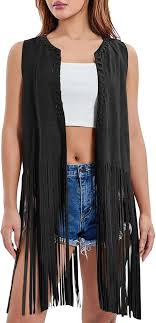 Chaleco Flecos Occidental: Estilo Hippi para Cada Ocasión