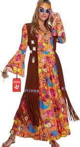 Disfraz Hippie Carnaval MORPH - Vestido Hippie Invierno