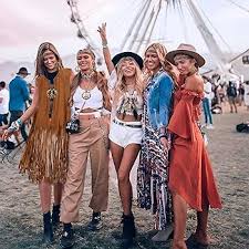 Disfraz Hippie con Chaleco Vaquero - Kitimi