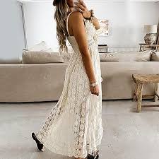 Vestido Casual Elegante con Cuello - Ideal para Bodas Hippies