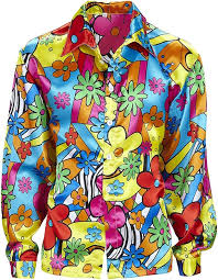 Camiseta Hippie de Flores Colores – Tu Disfraz Perfecto