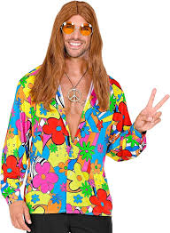 Camisa Hippie Hombre - WIDMANN Milano Party Fashion