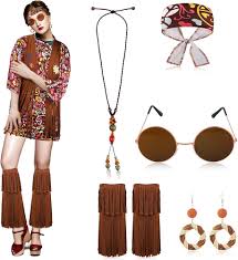 Disfraz Hippie Mujer KINBOM - Viste la Libertad