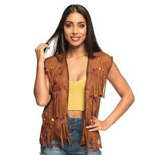 Chaleco Hippie de Flecos para Mujer - Tu Estilo Bohemio