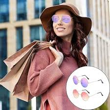 Gafas Hippie Redondas Vintage de Colores