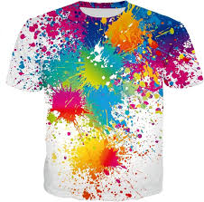 Camiseta Hippie Rainbow Splatter Graffiti: Arte y Estilo en Tu Guardarropa