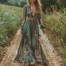 Vestido Informal Vacaciones Bohemio: Tu Compañero Perfecto para el Invierno