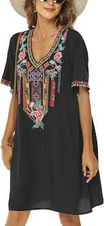 Vestido Hippie Mujer Verano Vakakado - Estilo Mexicano Único