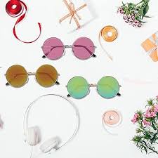 Gafas Hippie Niña WEDNOK Multicolor Vintage para Carnaval