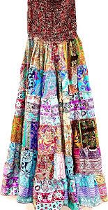 Falda Hippie Multicolor Larga - Estilo y Comodidad