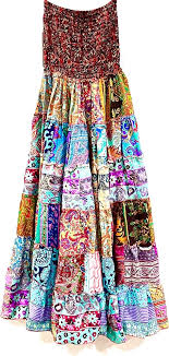 Falda Hippie Multicolor Larga - Estilo y Comodidad
