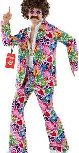 Disfraz Hippie Hombre Años 70 - Fun Shack Púrpura