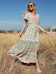 Vestido Bohemio Vintage Estampado: Tu Compañero Ideal para el Verano