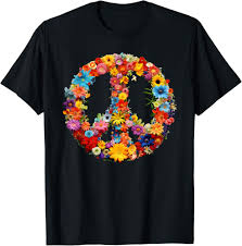 Camiseta Hippie Mujer Flower Power - Estilo Bohemio y Colorido