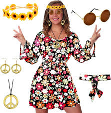 Disfraz de Hippie Mujer Verano - Xtaguvdm