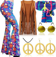 Pantalones Acampanados QTUN: El Disfraz Hippie Perfecto para Mujer