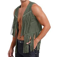Chaleco Cárdigan Sintético RUMAOZIA - Estilo Hippie para Hombre