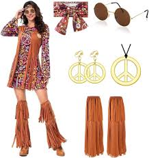 Disfraz Hippie Mujer Vestido - Ideal para Halloween