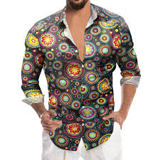 Camisa Hippie para Hombre - Estilo Años 70