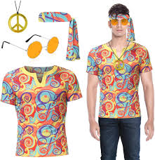 Disfraz Hippie Hombre Verano - Oneshlee Carnaval