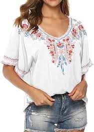 Vestido Camiseta Bordados Bohemios - Estilo Hippie para el Verano