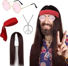 Accesorios Disfraz Hippie para Halloween y Carnaval