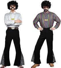 Pantalones Acampanados Vaqueros RUMAOZIA: Estilo Hippie para Hombre