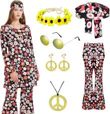 Pantalones Wildparty para Disco y Halloween - Ropa Hippie de los Años 70