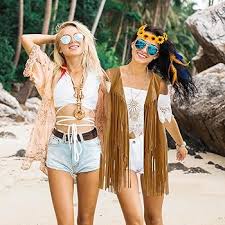 Conjunto Disfraz Hippie para Mujer - Ropa de los Años 70