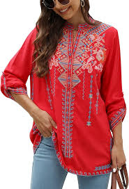 Vibrante Vestido Bohemio con Bordado de Flores para el Verano