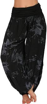 Pantalones Bombachos Holgados Estampado Vacaciones - Estilo Hippie para Mujer