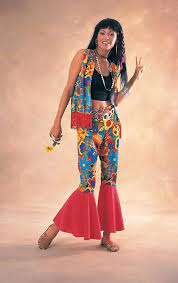 Disfraz Hippie Woman para Adultos - Pantalón Disfraz Hippie