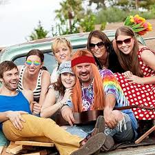 Conjunto Disfraz Hippie para Toda la Familia