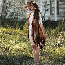 Conjunto Hippie Mujer KINBOM - Disfraz Bohemio con Accesorios