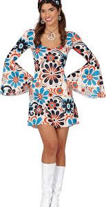 Disfraz Hippie Flores para un Estilo Único y Colorido