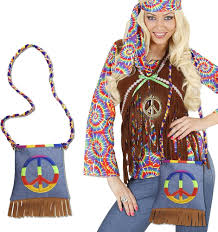 Bolso Hippie Disfraz de Plástico para Carnaval - Estilo Único